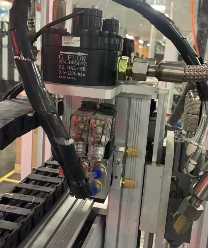 JSN oval gear flow meter for compressor oil supply