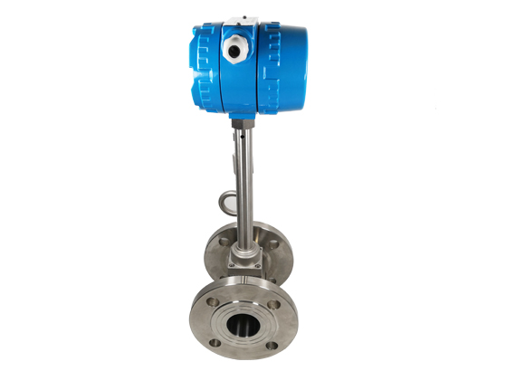 Vortex flow meter to measure steam mass flow